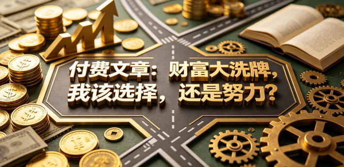 付费文章：财富大洗牌，我该选择，还是努力？-创业资源网