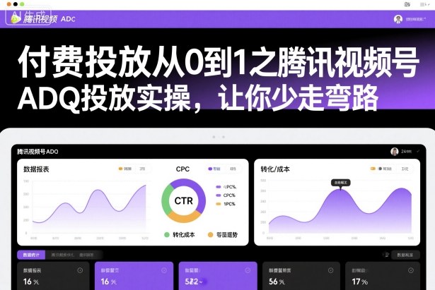 付费投放从0到1之腾讯视频号ADQ投放实操，让你少走弯路-创业资源网