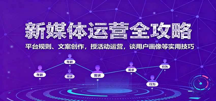 新媒体运营全攻略：平台规则、文案创作，授活动运营，谈用户画像等实用技巧-创业资源网