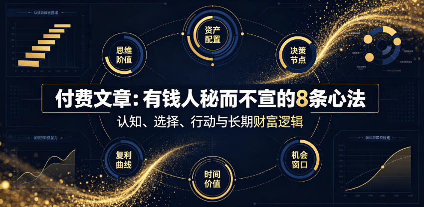 付费文章：有钱人秘而不宣的8条心法-创业资源网
