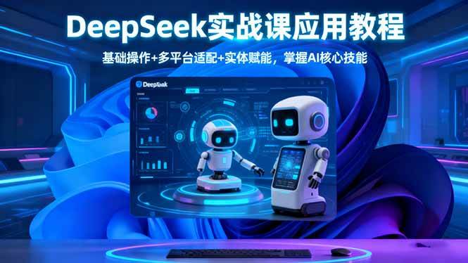 (16391期)DeepSeek实战课应用教程、基础操作+多平台适配+实体赋能,掌握AI核心技能-创业资源网