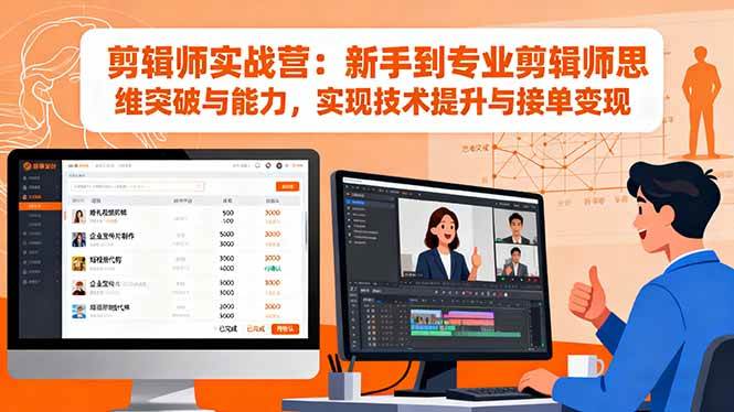 （16347期）剪辑师实战营：新手到专业剪辑师思维突破与能力，实现技术提升与接单变现-创业资源网