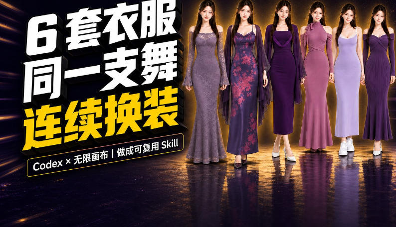 同一支舞，6套衣服按顺序切换：我把服装换装视频做成了一个Skill-创业资源网