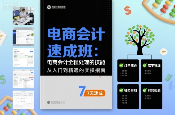 电商会计速成班，电商会计全程处理的技能-创业资源网