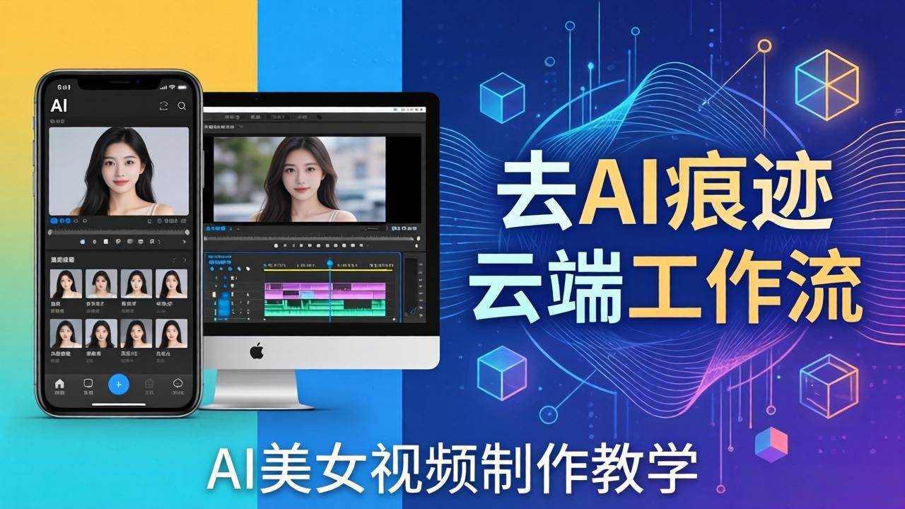 （17928期）AI美女视频制作教学：去AI痕迹，云端工作流出图，手机电脑均可，不需要配置-创业资源网