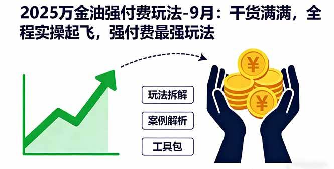 （16202期）2025万金油强付费玩法-9月：干货满满，全程实操起飞，强付费最强玩法-创业资源网
