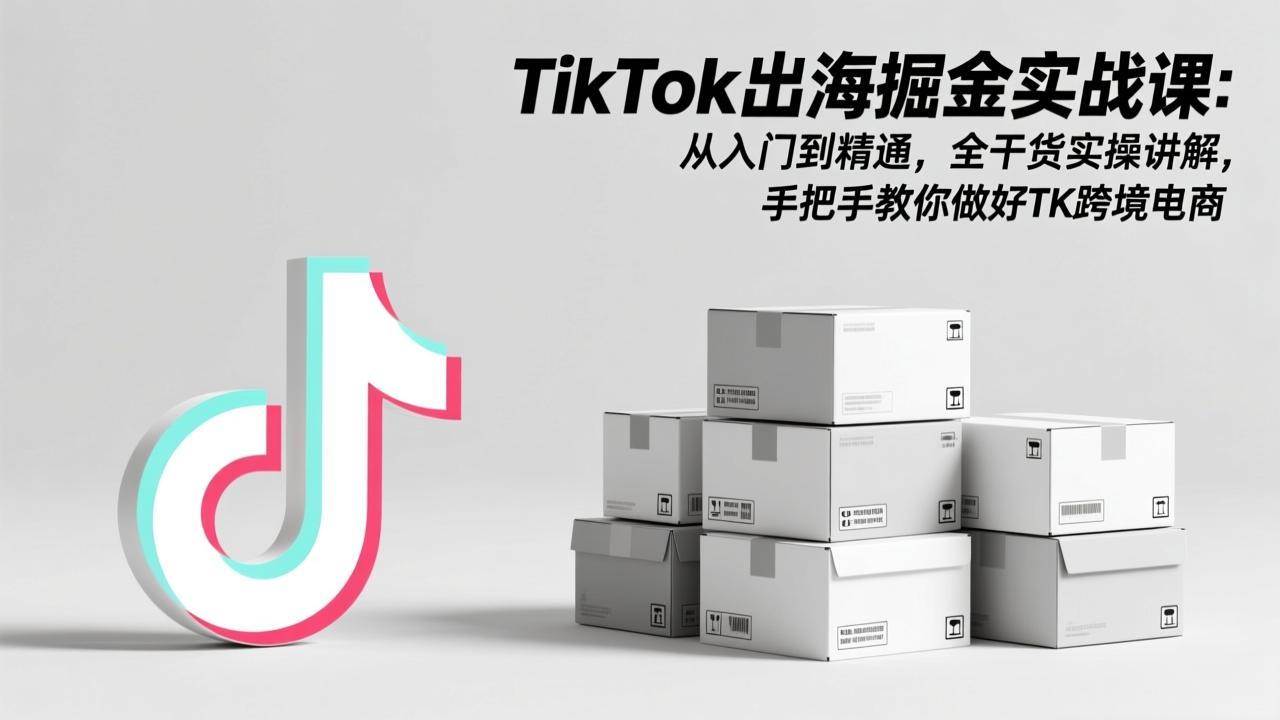 （17368期）TikTok出海掘金实战课：从入门到精通，全干货实操讲解，手把手教你做好TK跨境电商-创业资源网