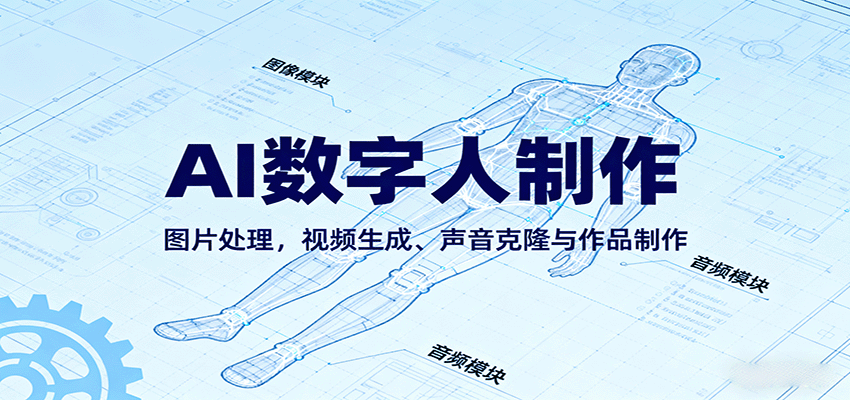 AI永生数字人制作教程：图片处理，视频生成、声音克隆与作品制作-创业资源网