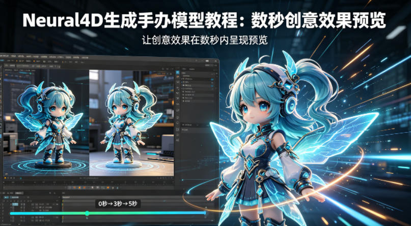 Neural4D生成手办模型教程，让创意效果在数秒内呈现预览-创业资源网