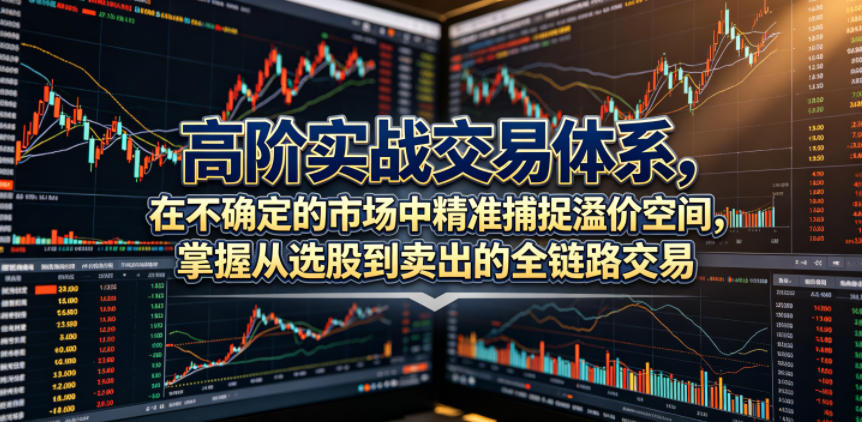 高阶实战交易体系，在不确定的市场中精准捕捉溢价空间，掌握从选股到卖出的全链路交易心法（更新6月）-创业资源网