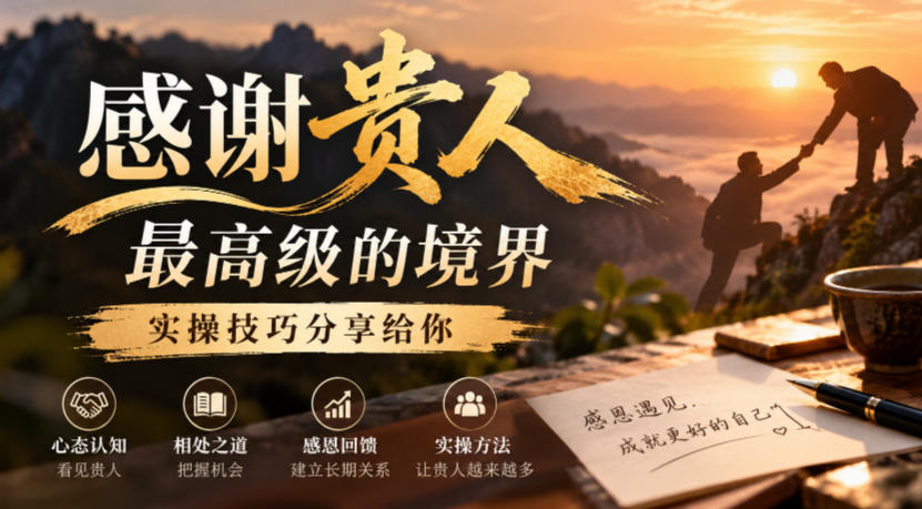 某公众号付费文章：感谢贵人最高级的境界，实操技巧分享给你-创业资源网