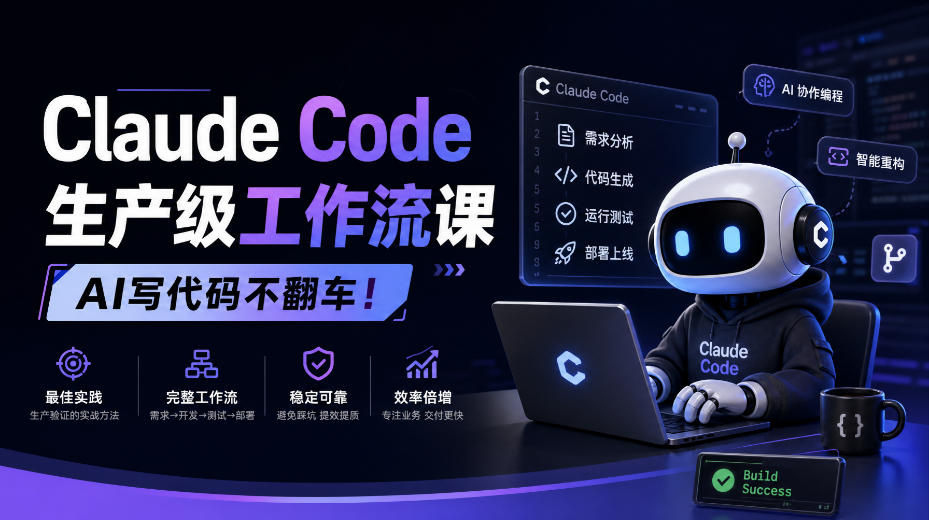 Claude Code生产级工作流课，AI写代码不翻车！【原创双语字幕】-创业资源网