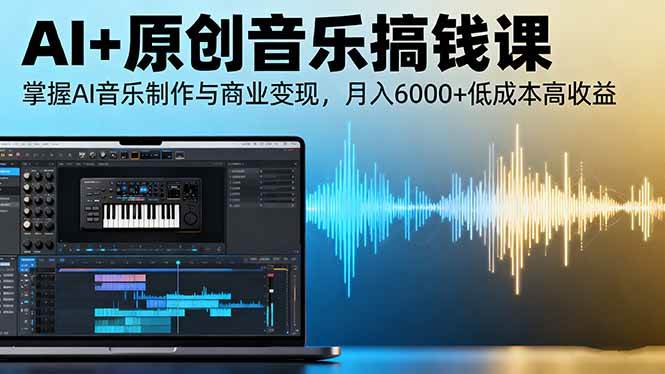 （16324期）AI+原创音乐搞钱课：掌握AI音乐制作与商业变现，月入6000+低成本高收益-创业资源网