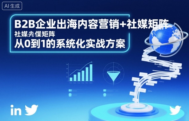 B2B企业出海内容营销+社媒矩阵，从0到1的系统化实战方案-创业资源网