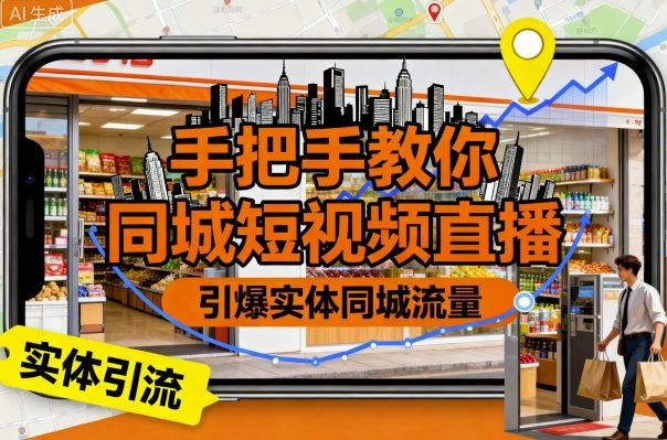 手把手教你同城短视频直播，引爆实体同城流量-创业资源网