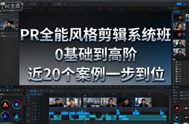 PR全能风格剪辑系统班，0基础到高阶，近20个案例一步到位-创业资源网