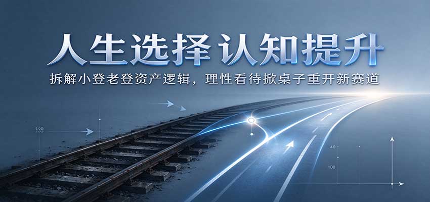 人生选择认知提升：拆解小登老登资产逻辑，理性看待掀桌子重开新赛道-创业资源网