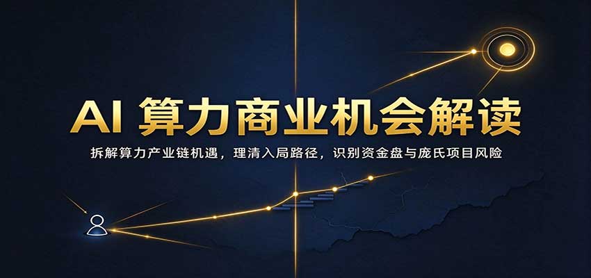 AI算力商业机会解读：拆解算力产业链机遇，理清入局路径，识别资金盘与庞氏项目风险-创业资源网