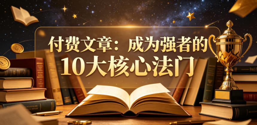付费文章：成为强者的10大核心法门-创业资源网