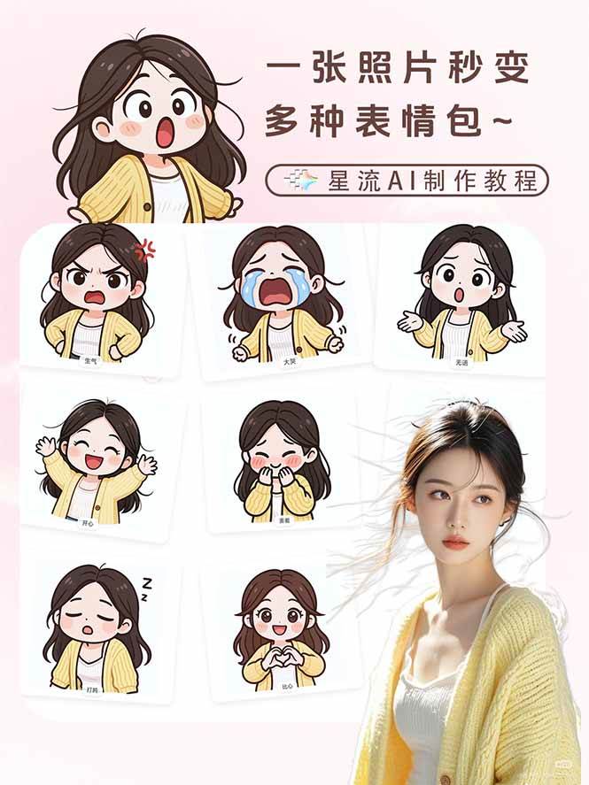 （17482期）一张照片秒变N种专属表情包，三步搞定可爱搞怪治愈风，从此斗图聊天不再到处存别人图-创业资源网