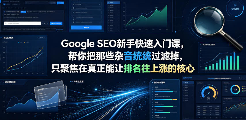 Google SEO新手快速入门课，帮你把那些杂音统统过滤掉，只聚焦在真正能让排名往上涨的核心动作【原创双语字幕】-创业资源网
