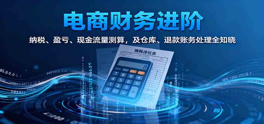 电商财务进阶：纳税、盈亏、现金流量测算，及仓库、退款账务处理全知晓-创业资源网