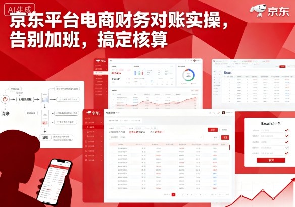 京东平台电商财务对账实操，告别加班，搞定核算-创业资源网