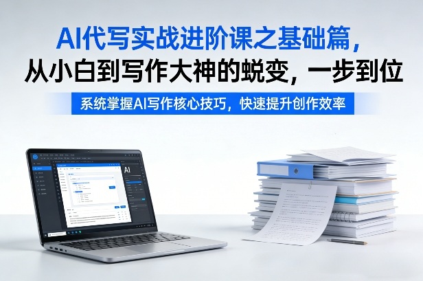 AI代写实战进阶课之基础篇，从小白到写作大神的蜕变，一步到位【揭秘】-创业资源网