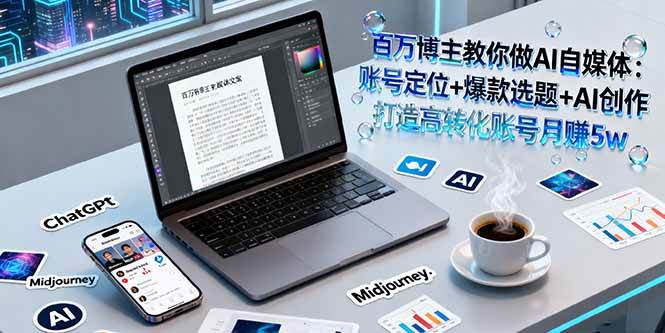 （16131期）百万博主教你做AI自媒体：账号定位+爆款选题+AI创作 打造高转化账号月赚5w-创业资源网