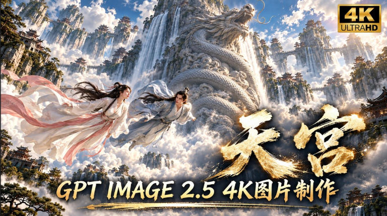 GPT Image 2.5实测！4K到底多清楚？皮肤、手指、修图与天宫场景全面测试-创业资源网