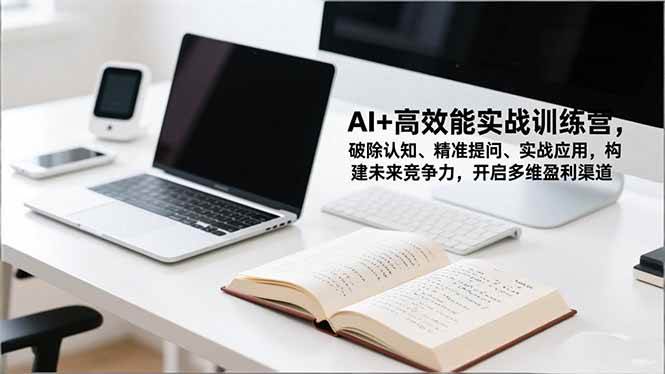 （16635期）AI+高效能实战训练营，破除认知、精准提问、实战应用，构建未来竞争力，开启多维盈利渠道-创业资源网