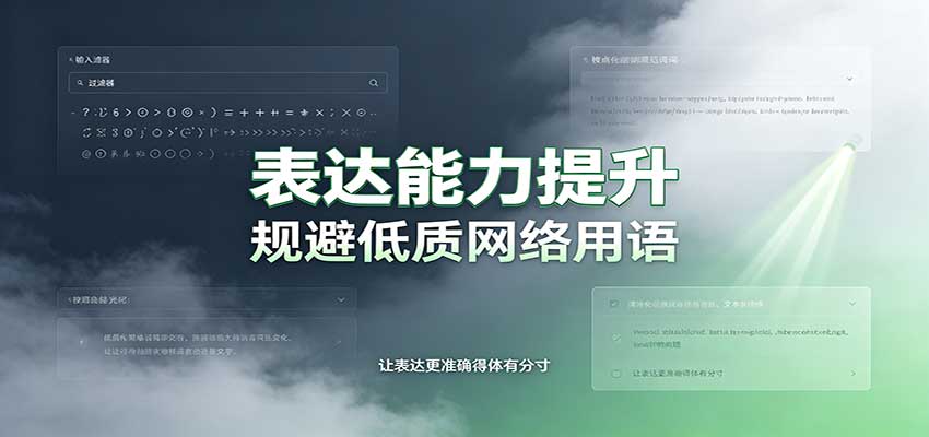 表达能力提升：语言塑造思想逻辑，规避低质网络用语，强化心智感知-创业资源网