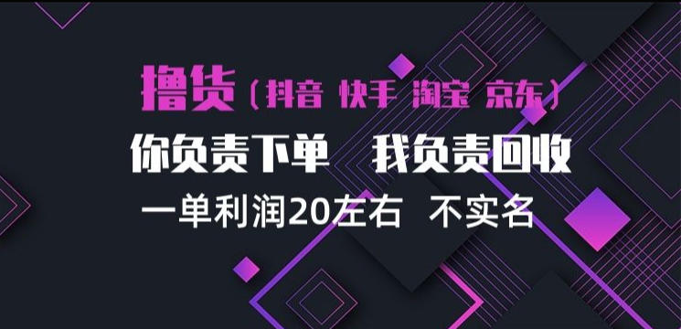 抖音淘宝快手买手项目，一单利润20左右，单号每天下三单，可矩阵【揭秘】-创业资源网