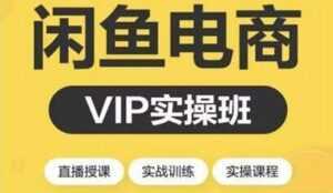 闲鱼副业项目月入过万进阶课程,教你掌握闲鱼电商所需的各项技能-创业资源网