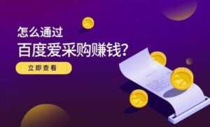 大王《怎么通过百度爱采购赚钱》主要讲是赚钱思维-创业资源网