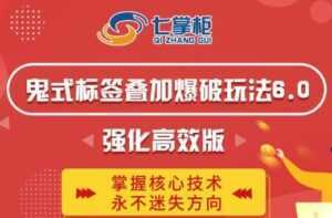 鬼脚七《鬼式标签叠加玩法6.0》强化高效版,提高UV价值,玩转搜索-创业资源网