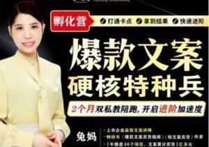 兔妈《爆款文案》硬核特种兵孵化营-创业资源网