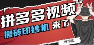 《拼多多视频搬砖印钞机玩法》2021年最后一个短视频红利项目-创业资源网