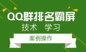 QQ群排名引流技术教程视频,1个群被动收益1000元-创业资源网
