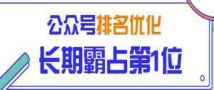 公众号排名优化精准引流玩法,长期霸占第1位被动引流(外面收割价5000-8000!)-创业资源网