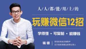 玩赚微信12招:这样玩微信,没钱没人脉也能在家多赚10万-创业资源网