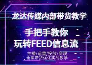 龙达传媒内部抖音带货密训营：手把手教你玩转抖音FEED信息流，让你销量暴增-创业资源网