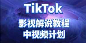 外面收费2980元的TikTok影视解说、中视频教程,比国内的中视频计划收益高-创业资源网