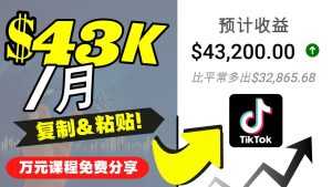 2022抖音国际版Tiktok赚钱项目:每天上传一个视频就轻松月入$43200-创业资源网