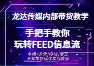龙达传媒内部抖音带货密训营:手把手教你玩转抖音FEED信息流,让你销量暴增-创业资源网