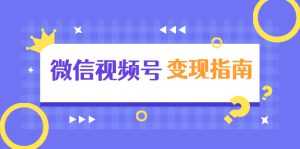 微信视频号变现指南:独家养号技术+视频制作+快速上热门+提高转化-创业资源网