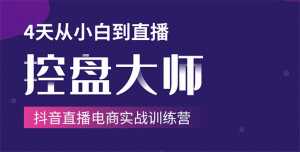 单场直播破百万-技法大揭秘,4天-抖音直播电商实战训练营-创业资源网