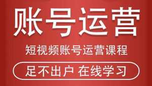 短视频账号运营课程:从话术到短视频运营再到直播带货全流程,新人快速入门-创业资源网
