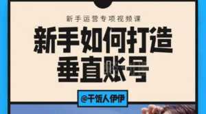 短视频课程:新手如何打造垂直账号,教你标准流程搭建基础账号(录播+直播)-创业资源网