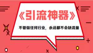 《引流神器》拥有这套系统化的思维,不管做任何行业,永远都不会缺流量(PDF电子书)-创业资源网